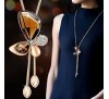  Ladies Fashion Charm Rose Gold Crystal Rhinestone Butterfly