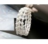 Elegant Rhinestone Decoration Multilayer Pearl Stretch Bracelet