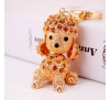 Fashion Kawaii Crystal Puppy Key Chain 