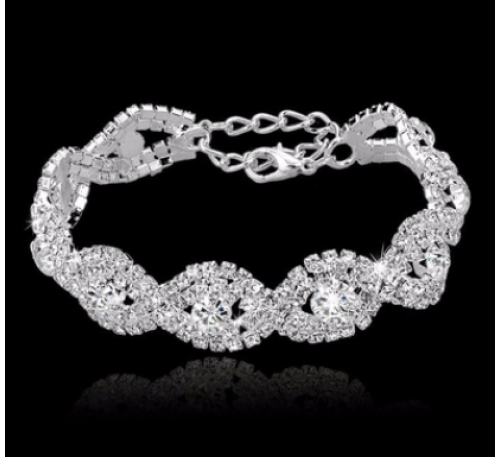 Women Elegant Deluxe Austrian Crystal Bracelet 