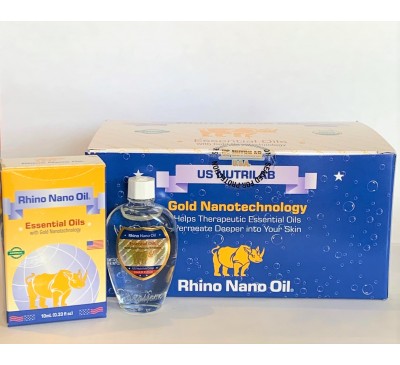   Rhino Nano Oil - Dầu Nóng Rhino Công Nghệ Nano Siêu Nhỏ - 12 chai/hộp - Made in USA
