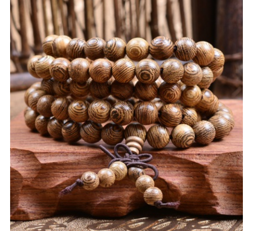 Buddhist 108 Prayer Beads Rosary Wooden Bracelet