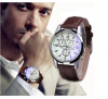 Men Luxury Fashion Faux Leather Watch