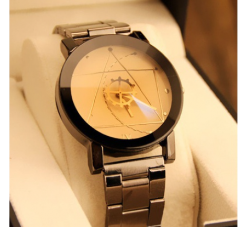 Fashion Watch Stainless Steel Man Quartz Analog Wristwatches Beautiful